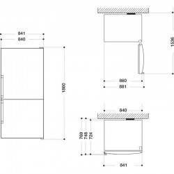 Combi Whirlpool W84BE72X2