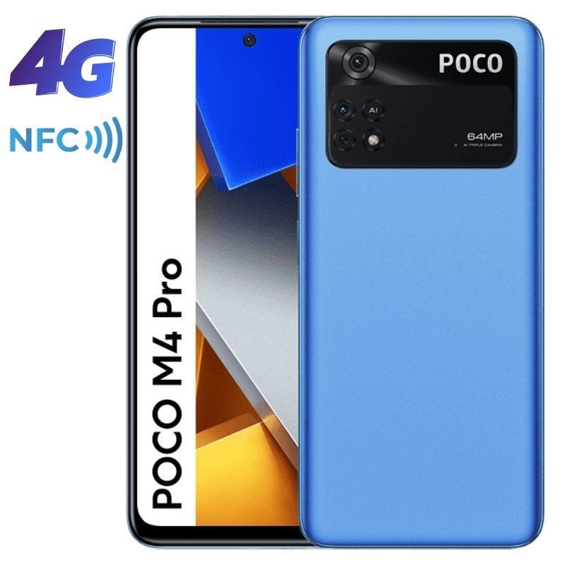 Smartphone Xiaomi PocoPhone M4 Pro 8GB/ 256GB/ 6.43/ Azul Neón