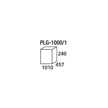 Plancha a Gas con Fuego, PLG-1000/1