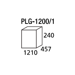 Plancha a Gas con Fuego, PLG-1200/1