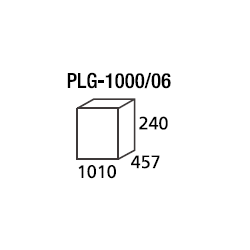 Planchas a Gas de 6mm, PLG-1000/06